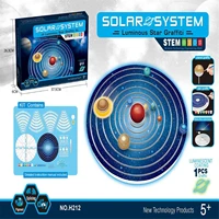 solar system model solar system toys glow in the dark planets solar plant planet diy painting puzzle educational toy space
