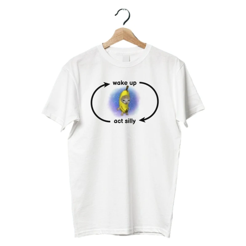 Повседневная мужская рубашка с круглым вырезом и коротким рукавом