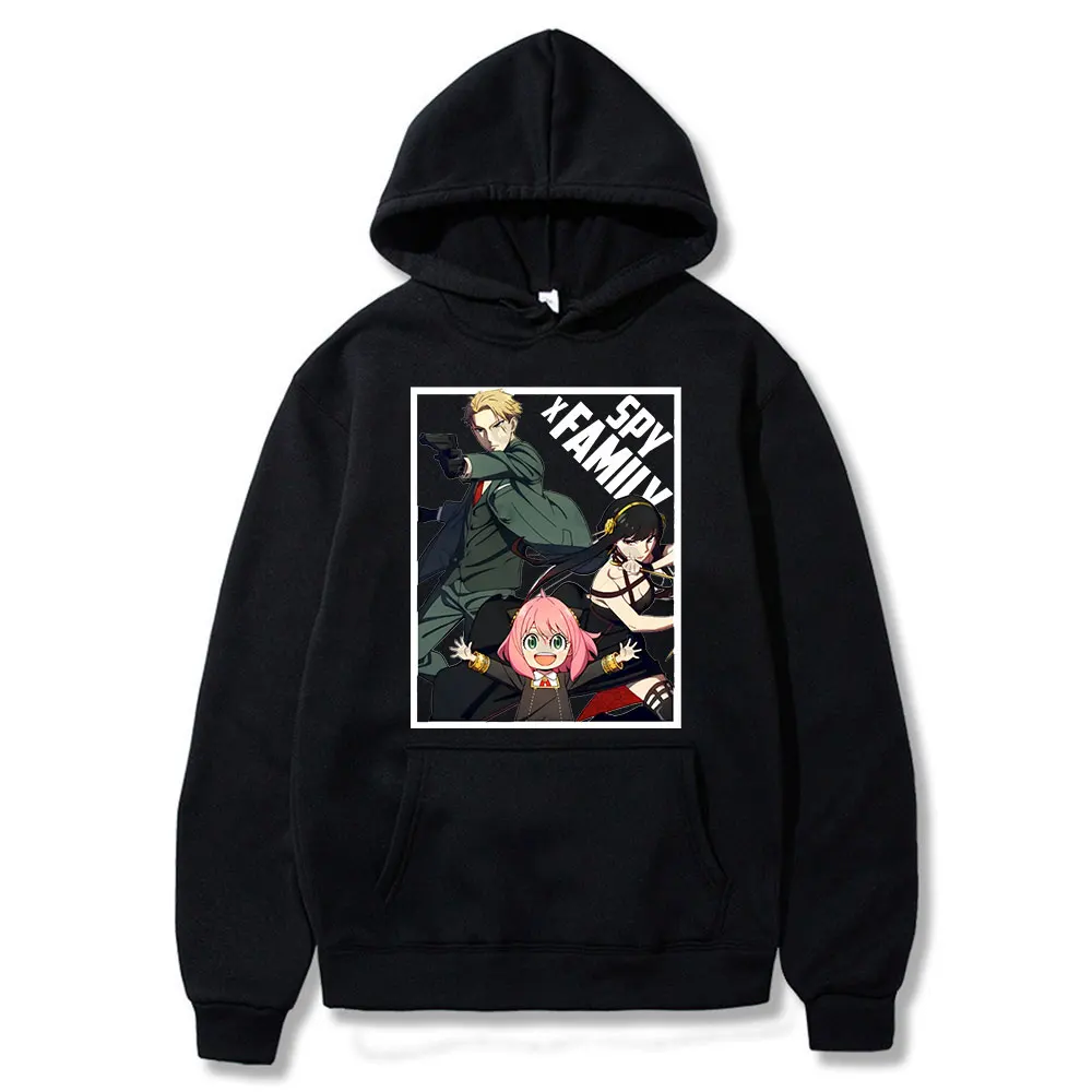

Anime MAN CLOTHES Spy X Family Anya Forger Yor Forger Loid Forger Graphics Hoodie Oversized Sweatshirts male Female Hoodi