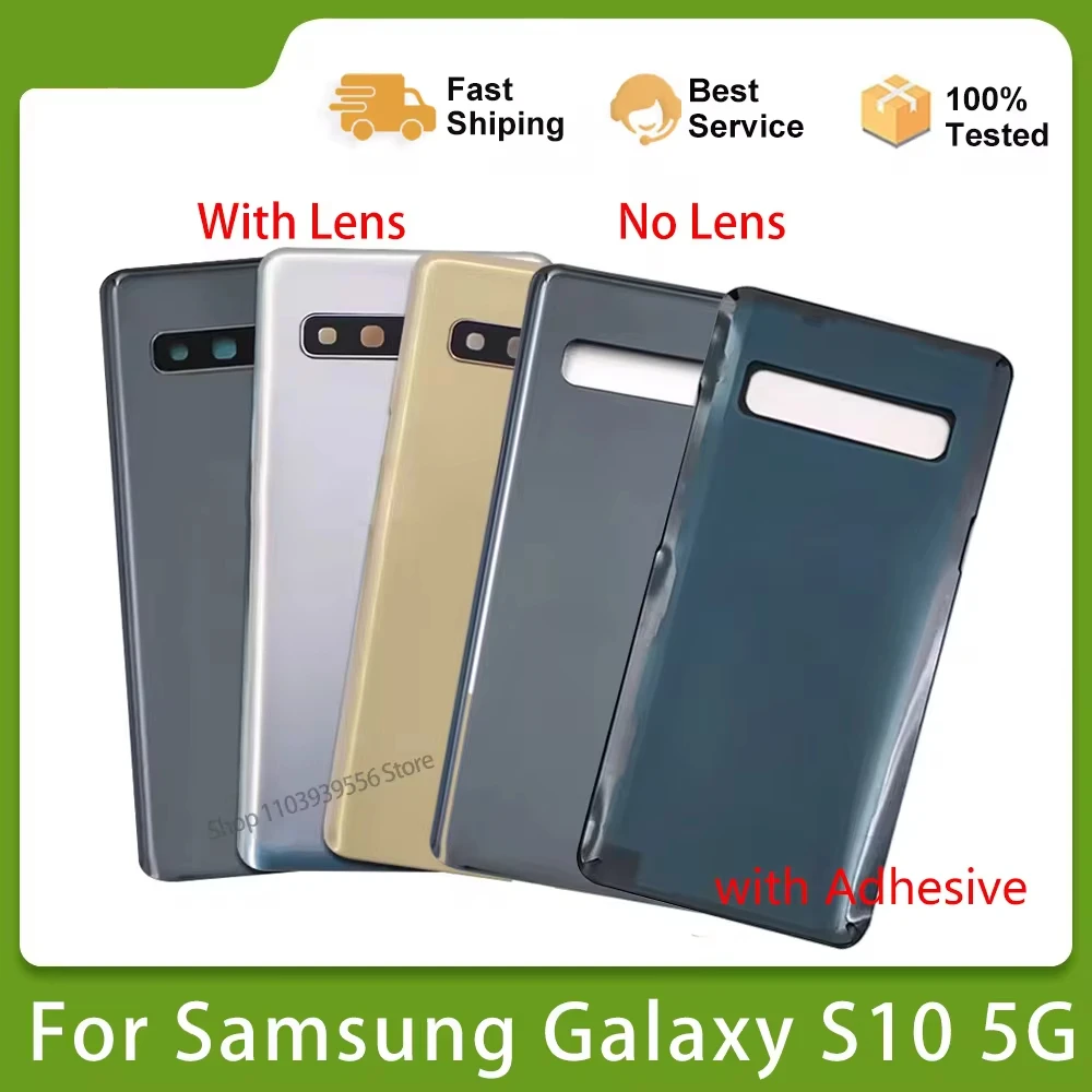 Для Samsung Galaxy S10 5G SM-G977B G977F задняя крышка аккумулятора дверь 3D стеклянная панель