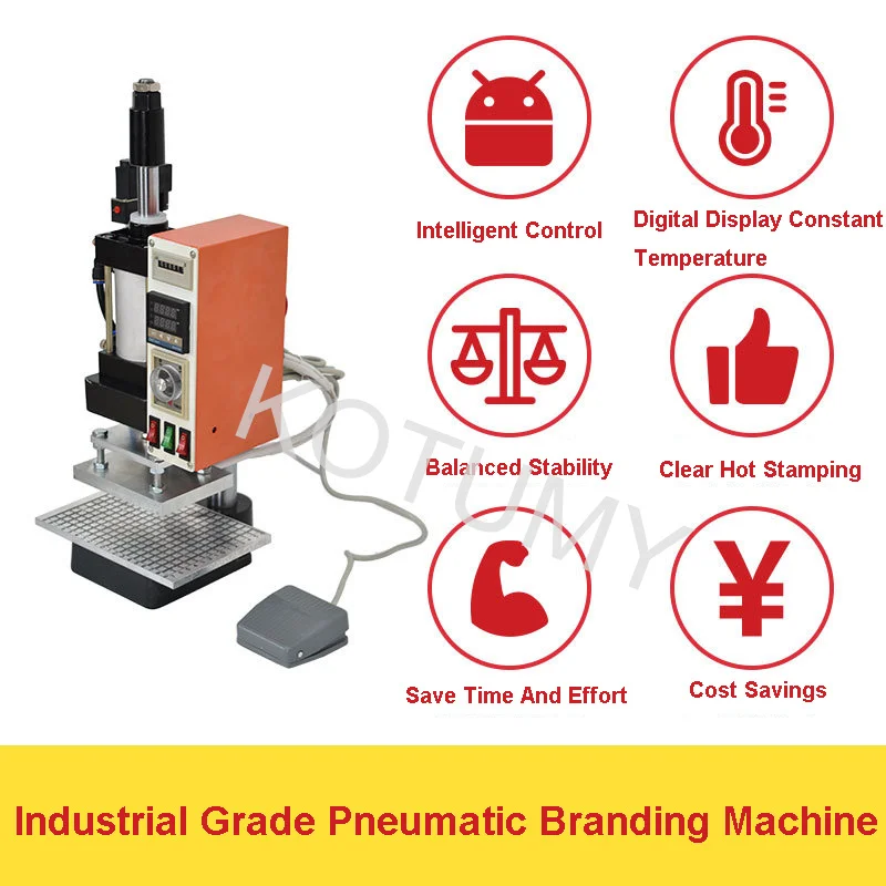 Небольшая пневматическая машина для горячего тиснения кожаный принтер кожи