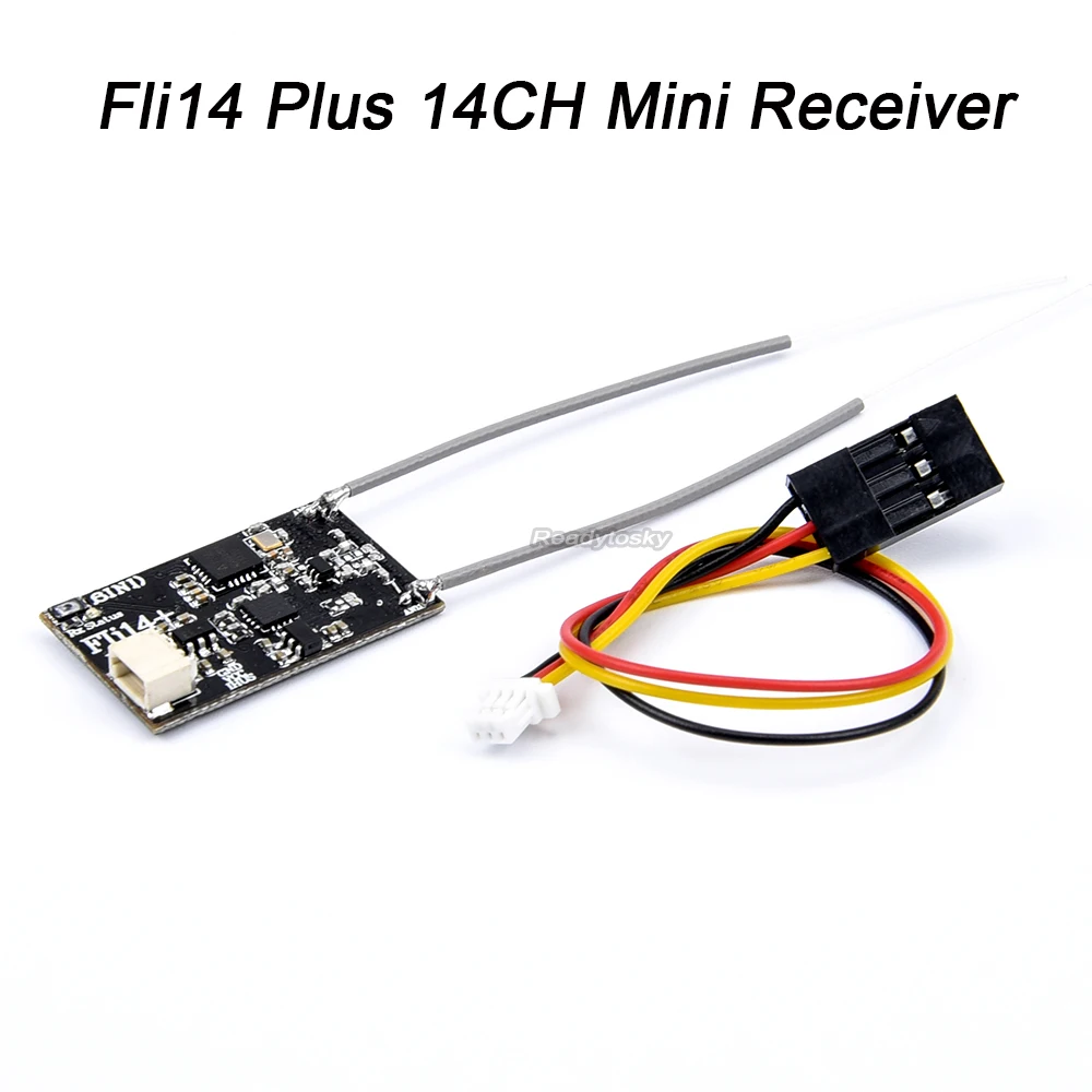 Fli14 + Fli14 زائد 14CH استقبال صغير ث/RSSI الناتج متوافق Flysky AFHDS-2A ل FS i6 i10 i6x Turnigy I6S جهاز التحكم عن بعد