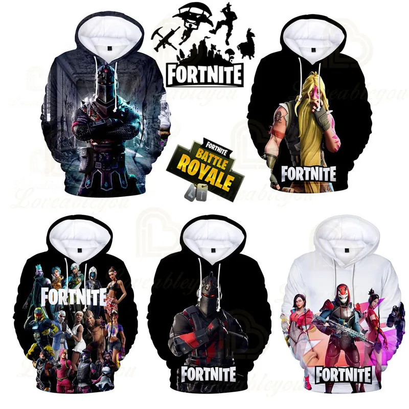 

Fortnite Battle Victory Royale Long Sleeve Tops Clothes Hero Children's Wear Kids Hoodies Game 3d Boys Girls Harajuku Sweatshirt