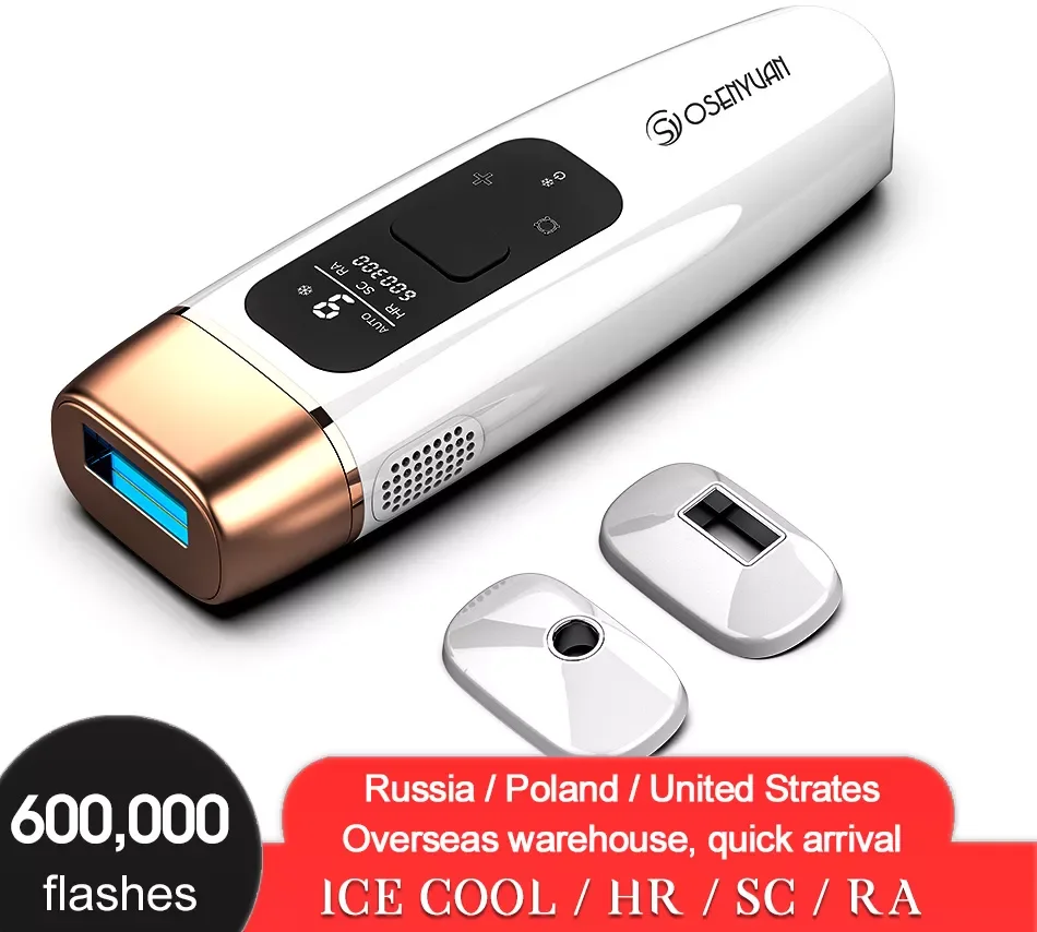 

Osenyuan AI08 безболезненное лазерное средство для удаления волос IPL, профессиональное средство для удаления волос с 600000 вспышками, бытовое средс...