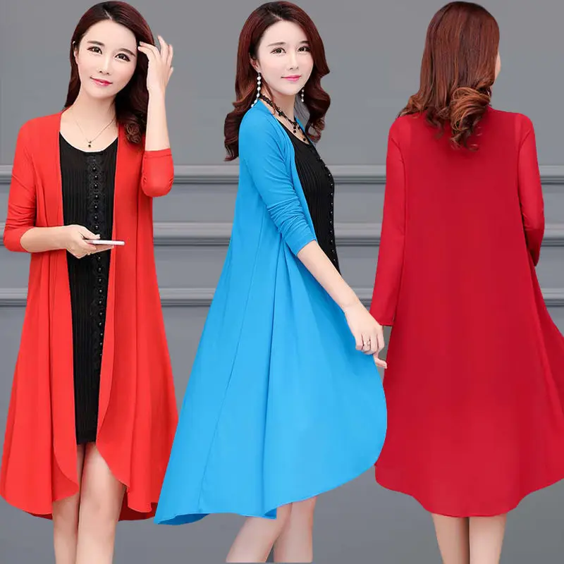 

Summer Women Clothes Long Sleeve Mesh Air Conditioning Shirt Thin Cardigan Sun Protection Clothing Shawl Top Y579