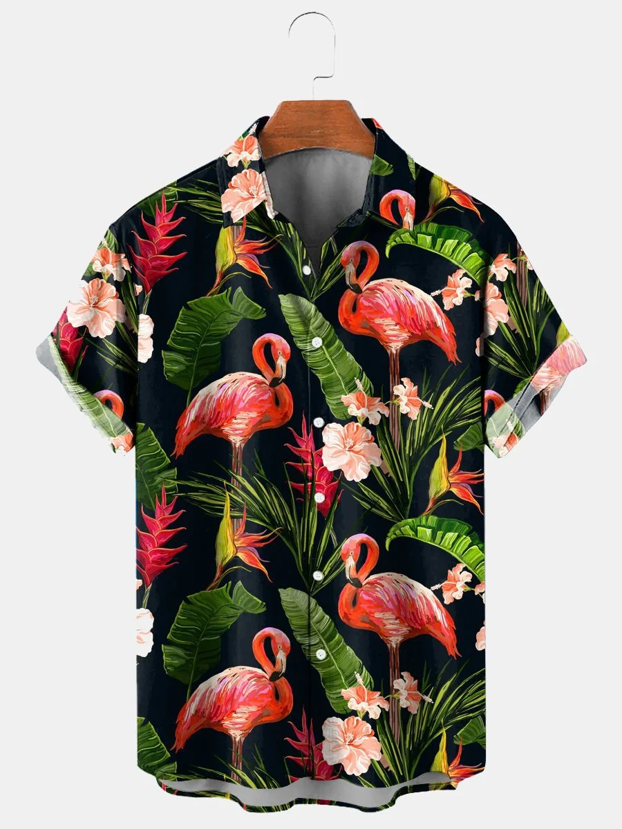 Recommend Hawaiian Beach Shirt Pattern 3D Printed Male Casual Clothing Oversized Short Sleeve Top Streetwear Mens Slim Fit