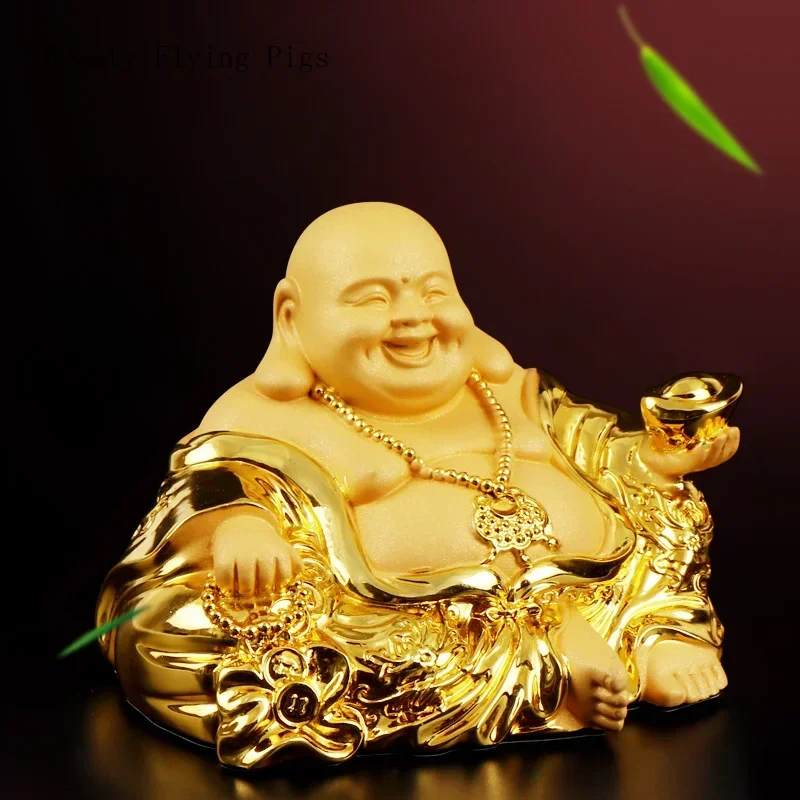 Украшение Будды Maitreya из смолы 1 шт. китайский фэн-шуй в стиле ретро украшение