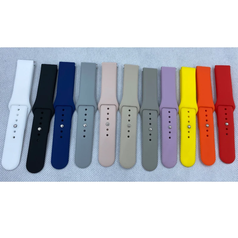 Фото Мягкий силиконовый ремешок для Haylou LS01 LS02 LS05 Solar Xiaomi Watch S4 S3 S2 S1 Pro Active №3
