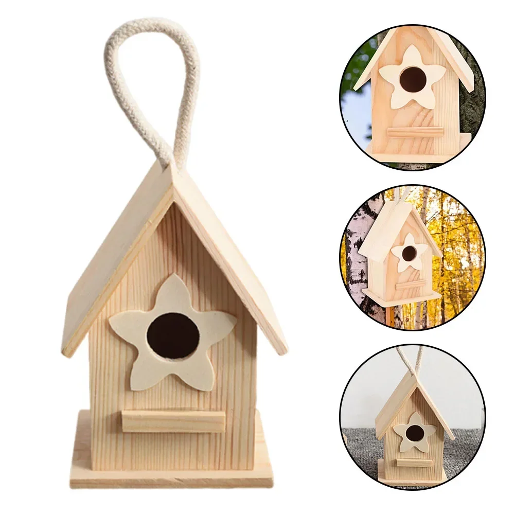 Деревянная коробка для гнезд на заднем дворе 8 5*7 5*12 см кормушки птиц простые в