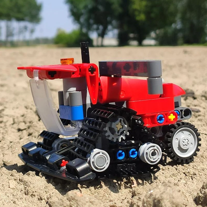 Новый совместимый с 42148 мини-гусеничный комбайн Модель для сборки строительных