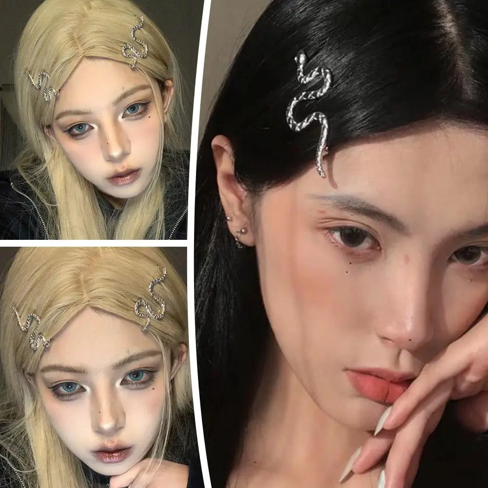 Женская шпилька для волос в виде змеи