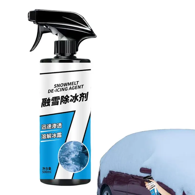 

De-icer Spray Auto Windshield Deicing Spray 500ml Auto Windshield Defroster Deicing Spray Deicing Agent Windshield Washer Fluid