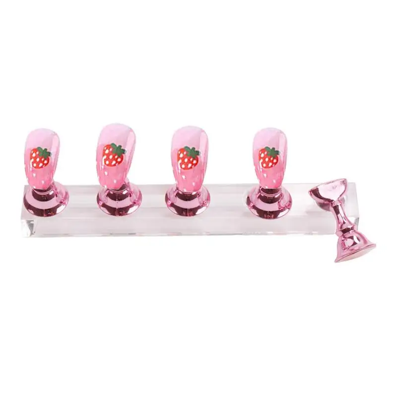 

Nail Stands Magnetic Fake Nail Tip Holder For Beginner Home Manicure Nail Practice Magnetic Fake Nail Stand Home Manicure Nail