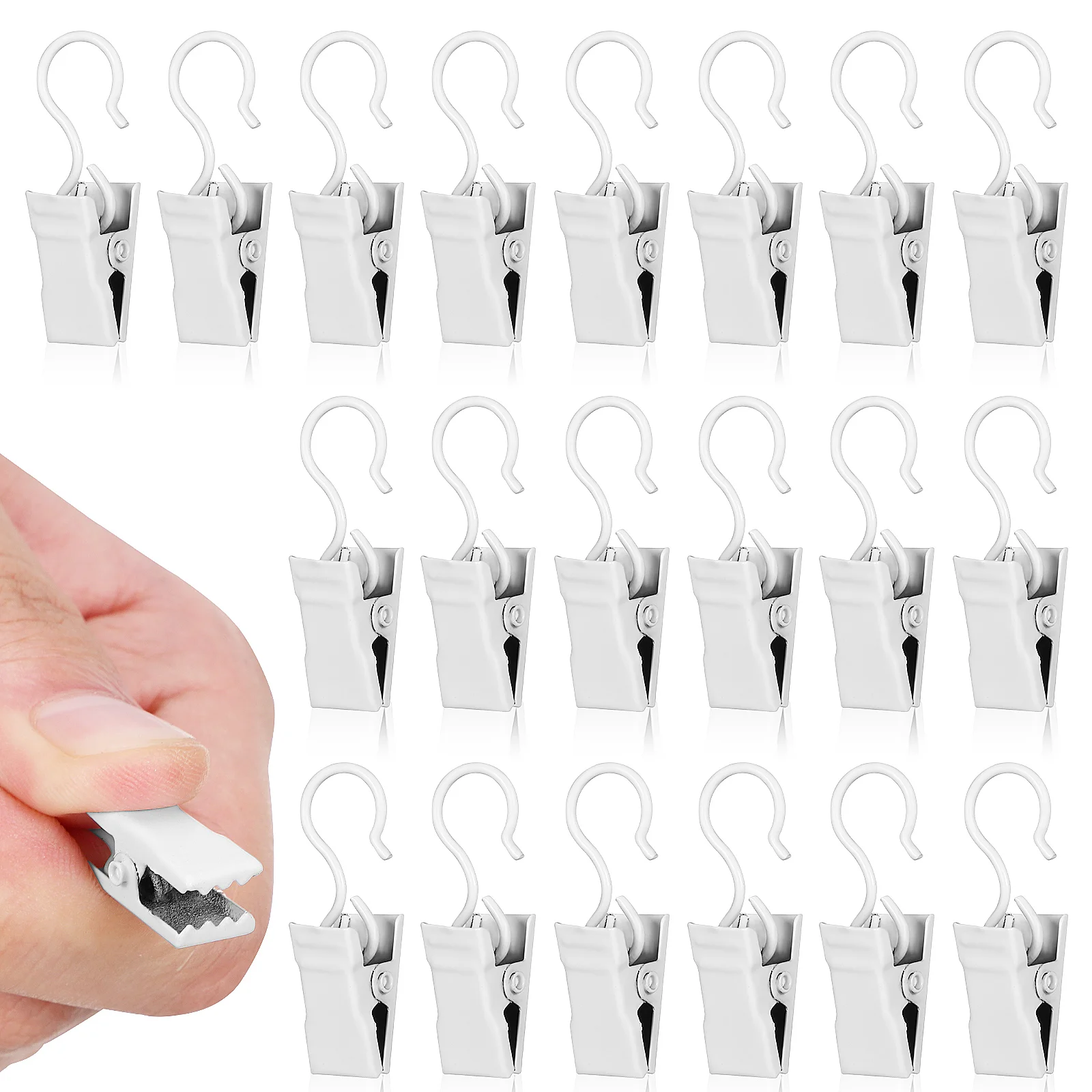 

40pcs Hook Clips Curtain Hanging Clips Party Lights Clips Photo Clips Hanger Hooks