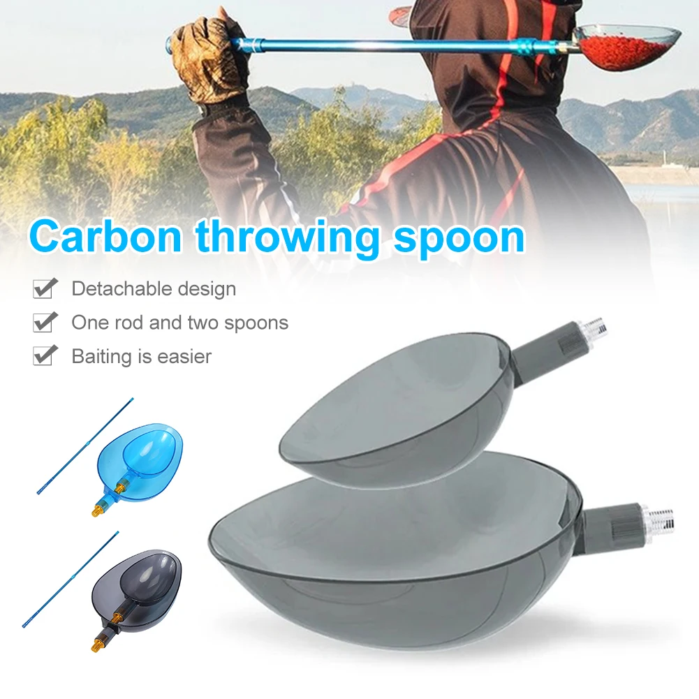 

Fishing Bait Throwing Spoons Nesting Device Retractable Rod Long Throw Fixed Point Fishing Gear Bait Spoon Fishing Tackles