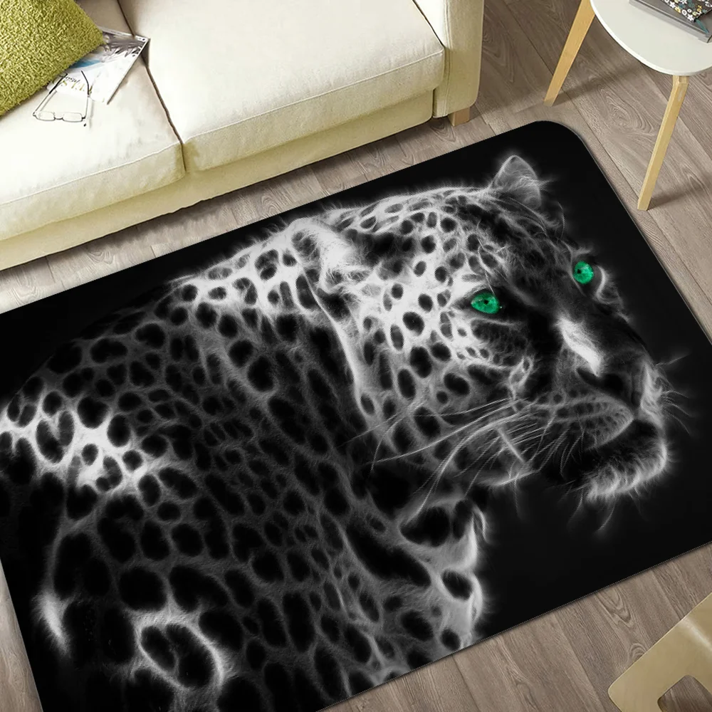 Коврик для двери с леопардовым принтом в скандинавском стиле домашний коврик