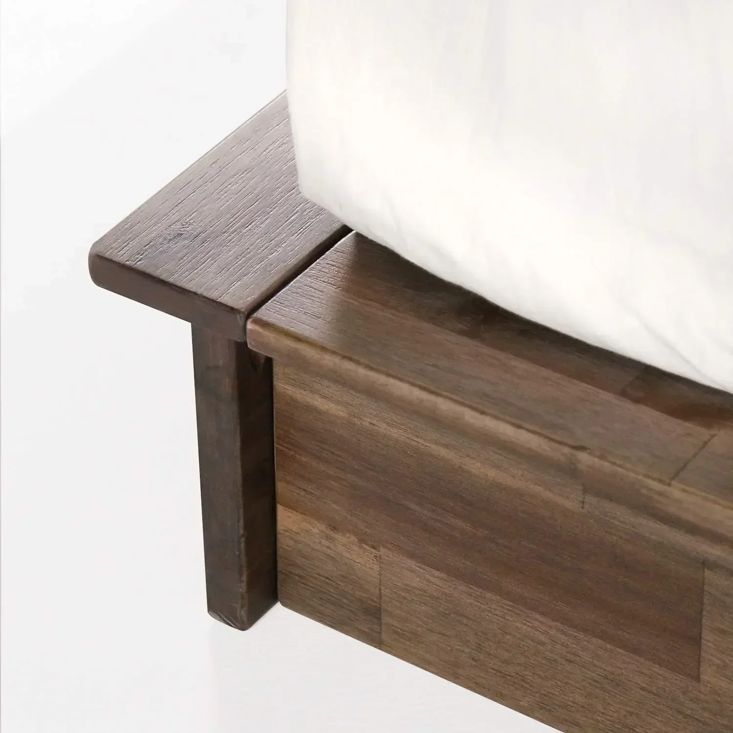 Каркас кровати с металлической и деревянной платформой Brock основа для матраса из