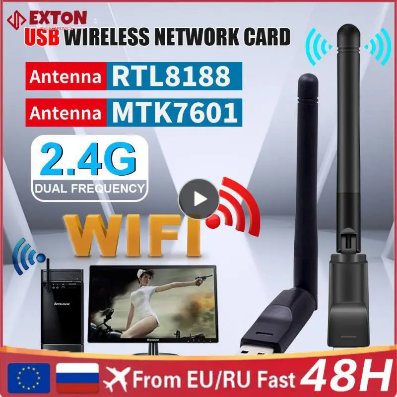 

USB Wi-Fi адаптер 150 Мбит/с 802.11b/G/N