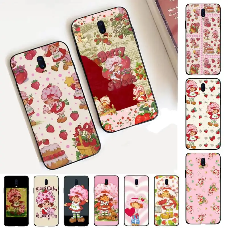 

Strawberry Shortcake Girl Phone Case for Vivo Y91C Y11 17 19 17 67 81 Oppo A9 2020 Realme c3