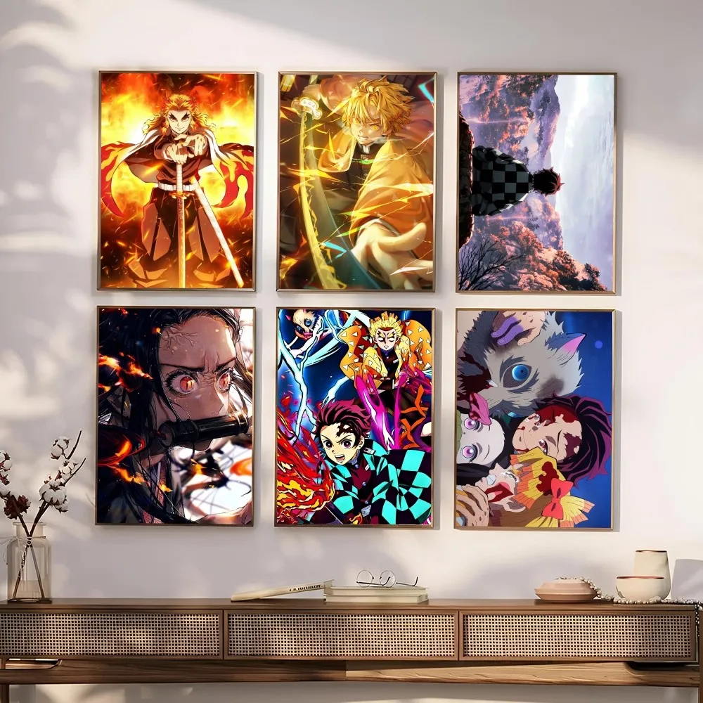 D-Demon S-Slayer аниме японский плакат бумажная печать для дома гостиной спальни входа