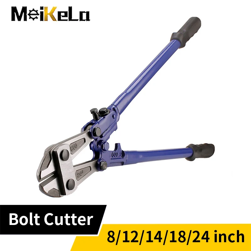 Meikela Heavy Duty Alloy Steel Bolts Cutter 1Pcs Wire Clamp Cutting Plier Wire Rope Rebar Lock Chain Cutters 818inch