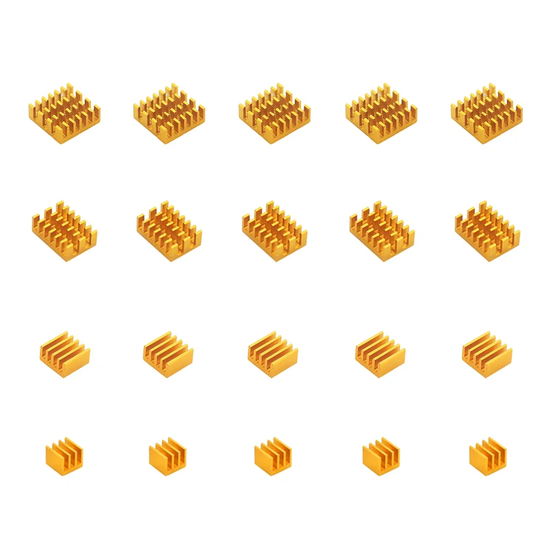 Алюминиевый радиатор DIXSG для Raspberry Pi 4 аксессуар радиатора с термопрокладкой на