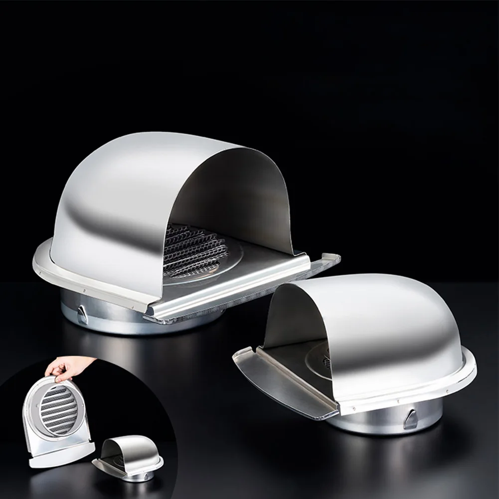 

Wall Air Vent Air Vent Cover Ventilation Outlet 100mm 150mm Ducting Cover Durable Vent Extract Valve Grille Silver