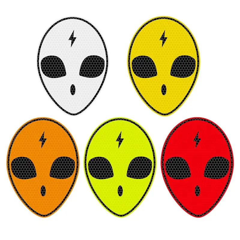 

Alien Head Stickers Alien Head Car Stickers And Decals Waterproof Reflective Warning Sign Car Sticker Night Driving Safety