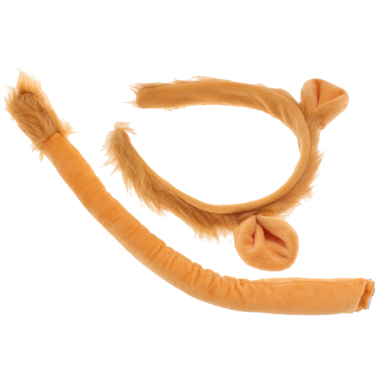 Вечерние костюм льва меховой хвост животного львы королевские уши повязка на