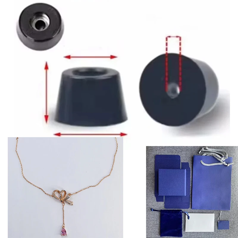 Экологически чистый резиновый амортизатор Hyperbola Y-образный розовый бант ожерелье