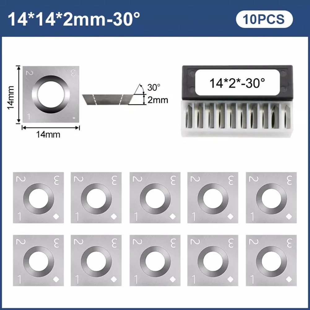DIY Crafts Woodworking Projects Replacement Cutter Inserts 14mm Square X 2mm 10 Pieces Per Box