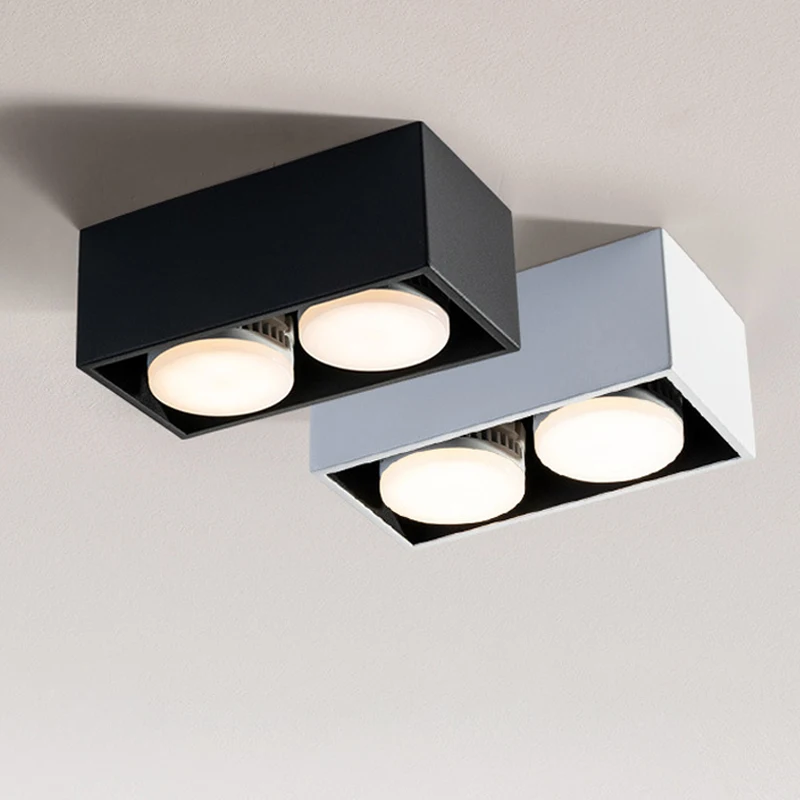 

LED Downlight with Replaceable Gx53 LED Lamp 7W 9W 12W Surface Mount Square COB LED Spot Light for Indoor Living Room Bedroom