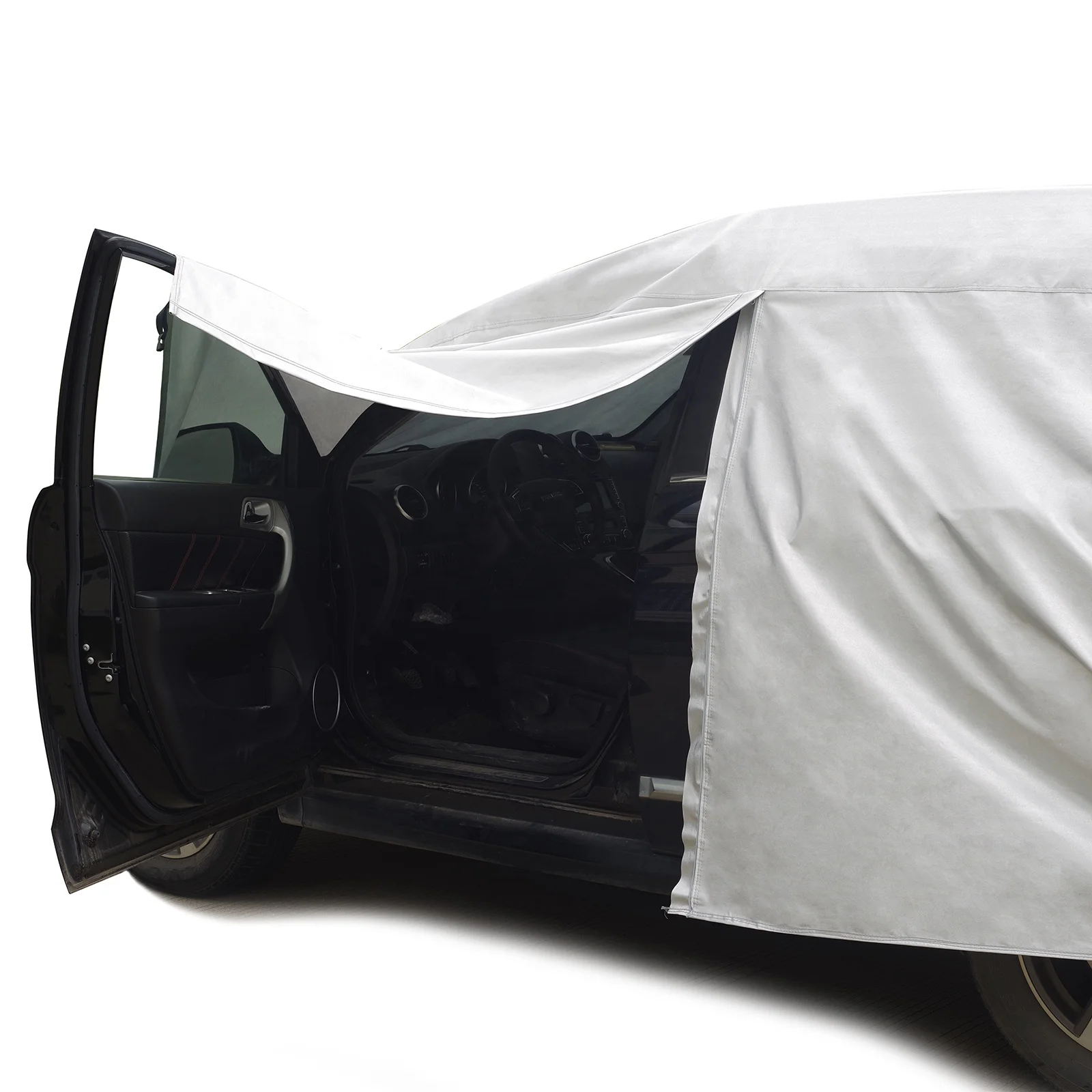 car cover sun protection car cover suv waterproof with zipper on driver seat