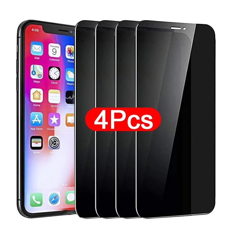 

2-4Pcs 28 Degrees Privacy Screen Protectors on For IPhone 11 13 Pro Max 12 Mini X XR XS 6 7 8 Plus Anti-spy Protective Glass