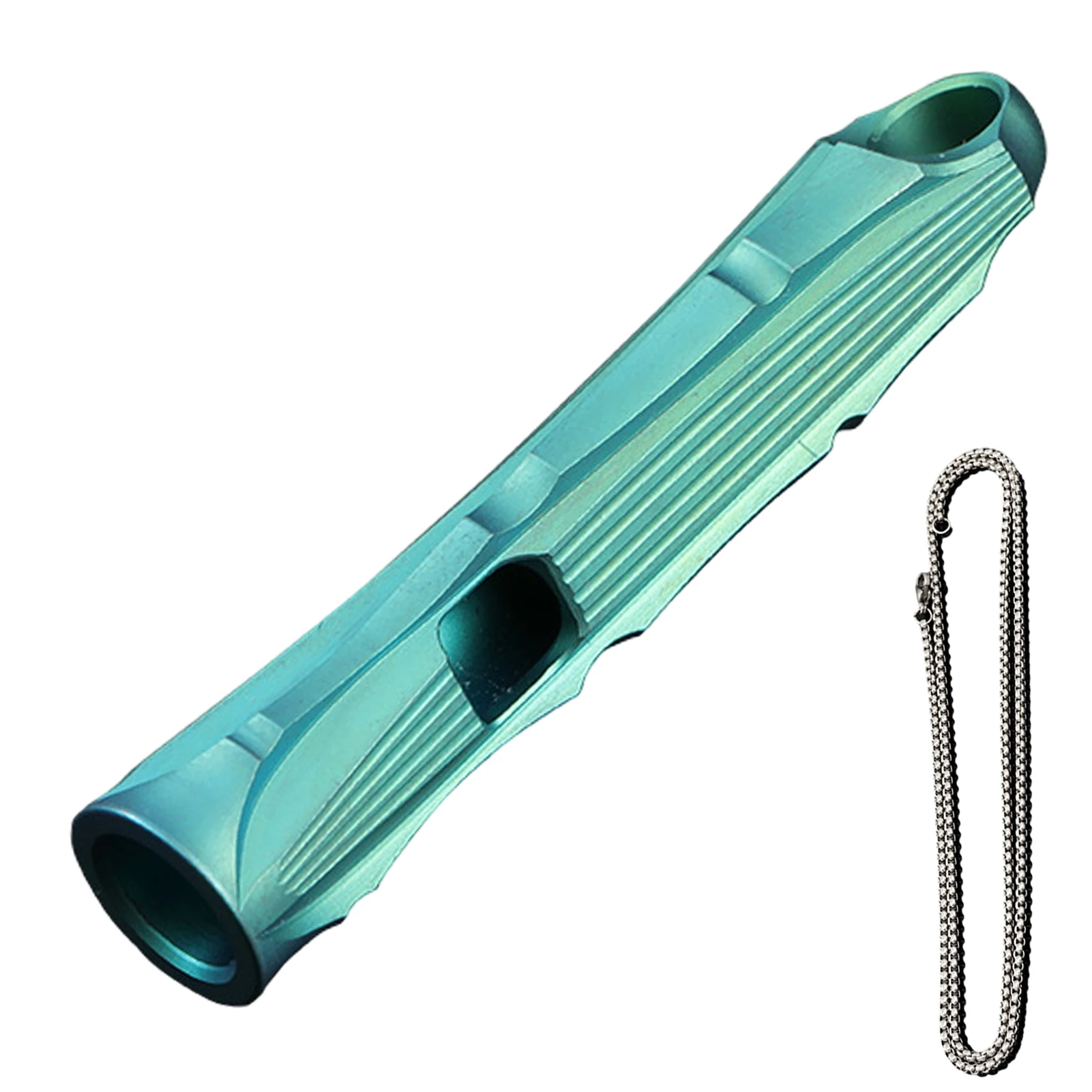 

Boating With Necklace Lightweight Lifeguard Emergency Whistle Safety Titanium Alloy Portable Kids Hiking Outdoor Camping Loud