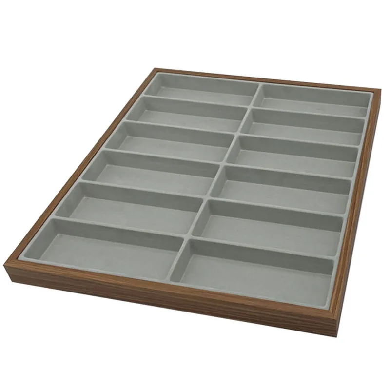 

Деревянный органайзер для очков на 12 мест