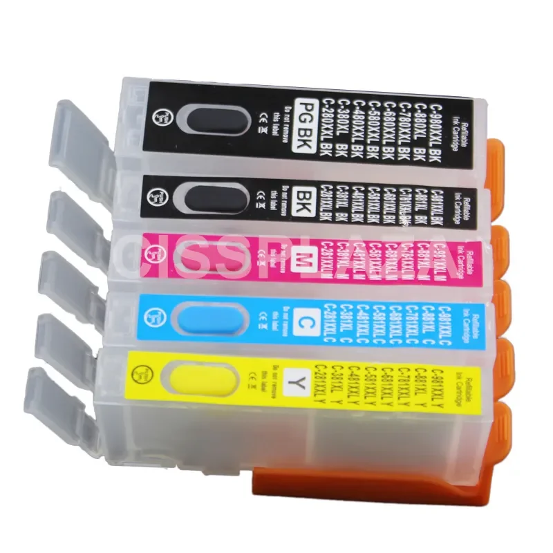 

CLI-581 Refillable Ink Cartridge PIXMA ts705 TR7550 TR8550 TS6150 TS8150 TS9150 TS9155 PGI580 CLI581