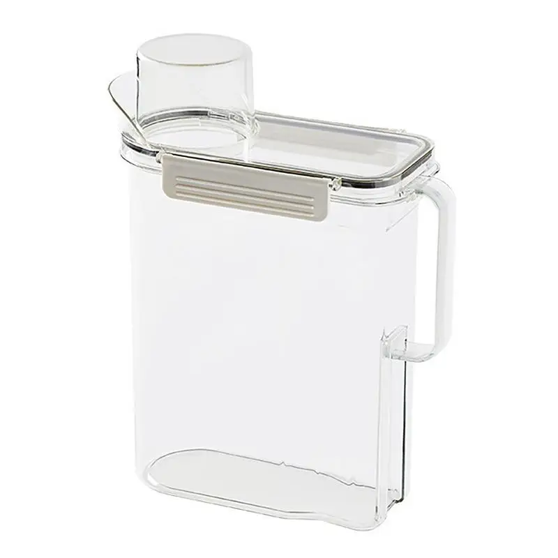 

Диспенсер для стирального порошка, многофункциональный контейнер для порошка с мерной чашкой, многоразовый контейнер для хранения отбеливателя, аксессуары для стирки