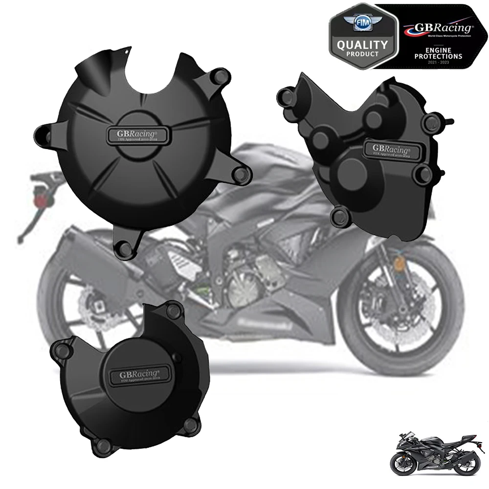 

For KAWASAKI NINJA ZX-6R 2007-2012 NINJA ZX-6R 636 2013-2020 Motorcycles Engine Cover Protection for GB Racing