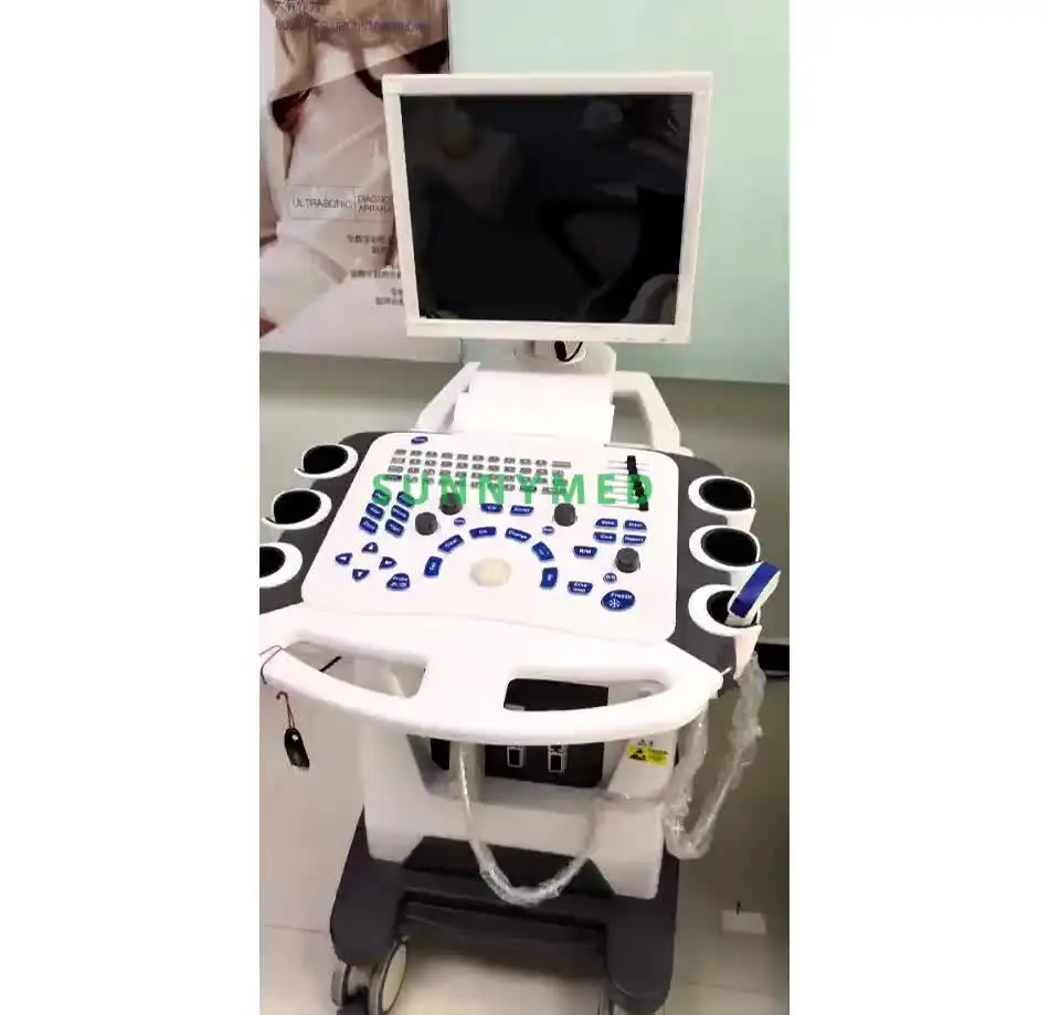 Sy-A028C Multi Operating Mode Medical Gynecology Trolley Color Doppler Ultrasound  with 17 LCD Monitor