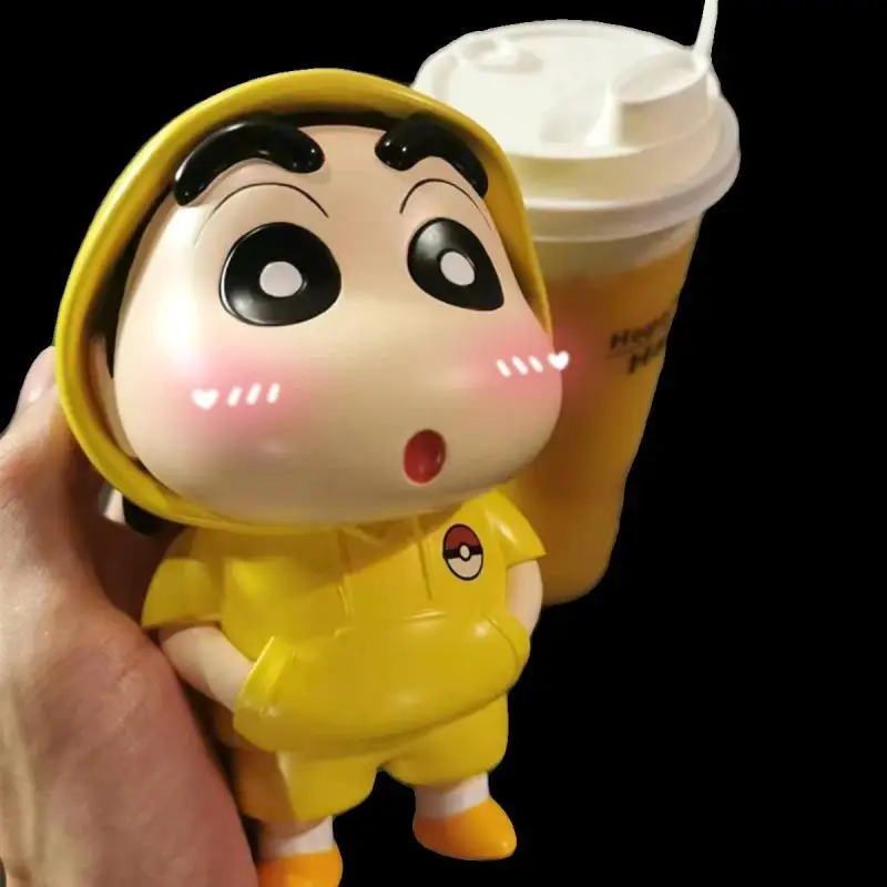 Фото Фигурка Аниме Crayon Shin-chan, 14 см, фигурки, игрушки, кавайная Коллекционная модель, статуя GK, украшения, подарки для детей №1