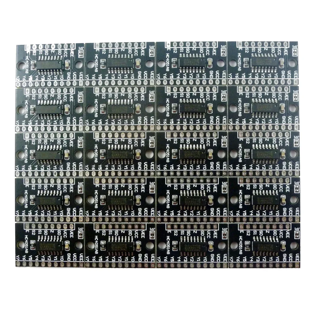   20x 8ch Multiplexer/Demultiplexer HC4051A8 74HC4051 Module for Circuit Control ADC DAC Analog Digital Switch Acquisition 