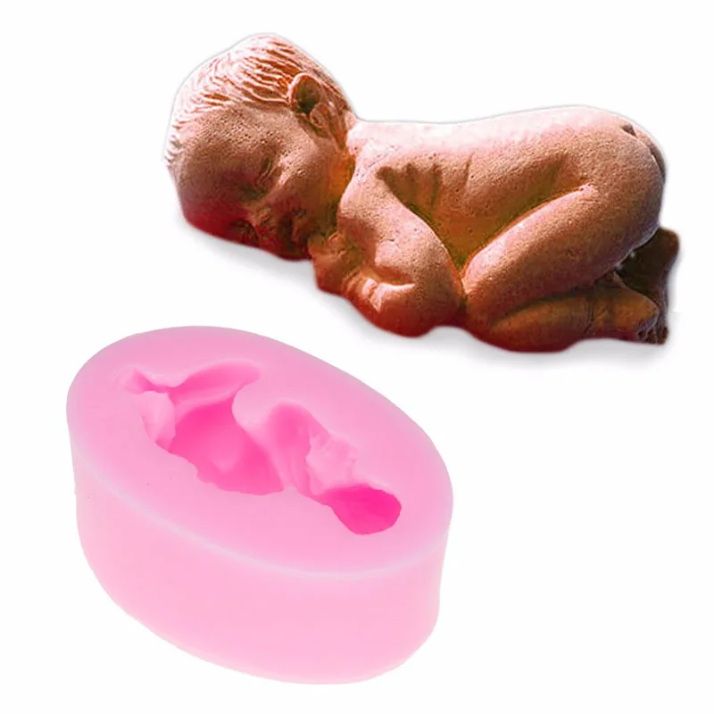 

DIY Sleep Baby Chocolate Silicone Mold Sugar Craft Fondant Candy Cake Decorating Cookie Moulds For Kitchen Baking Make Tools