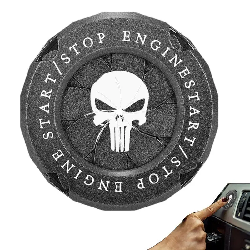

Крышка кнопки запуска автомобиля, крышка кнопки запуска двигателя автомобиля с одной кнопкой, универсальная декоративная крышка с защитой от царапин и зажигания