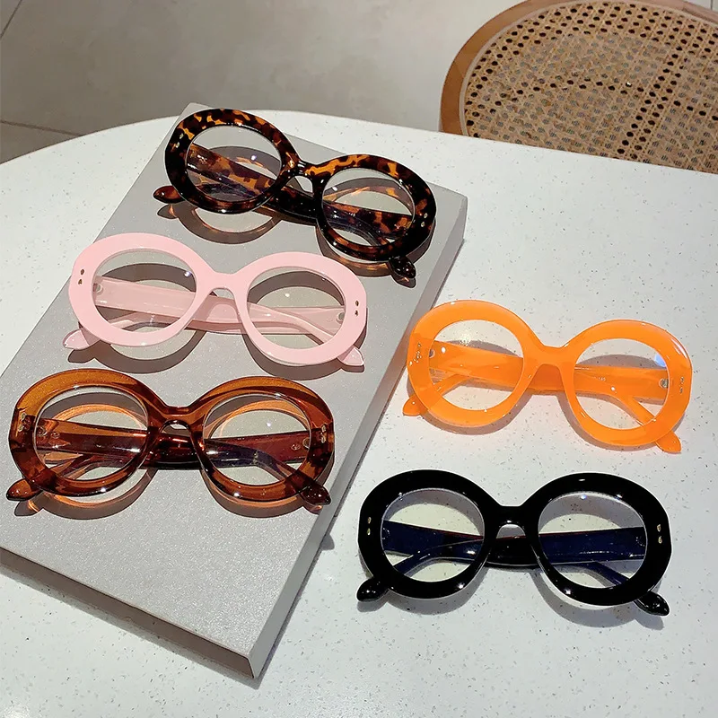 Очки Женские винтажные с защитой от синего света круглые оптические аксессуары