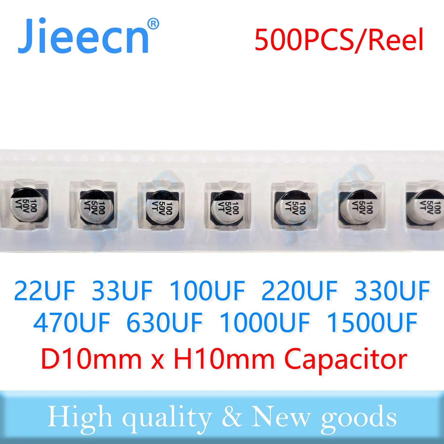 Алюминиевый электролитический конденсатор SMD 10*10 22 мкФ 33 500 100 220 330 470 630 1000 1500 В 10 в 50