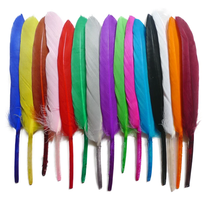 

Wholesale 100Pcs/Lot Colorful Duck Feathers for Crafts Handicraft Accessories Small Goose Jewelry Making DIY Decoration Carnaval