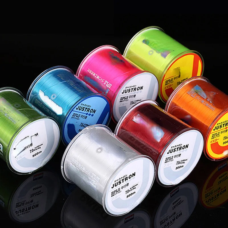 

500m Daiwa Nylon Fishing Line Super Strong 2LB - 40LB 5 3Colors Japan Monofilament Main Line Fishing Line Accessories