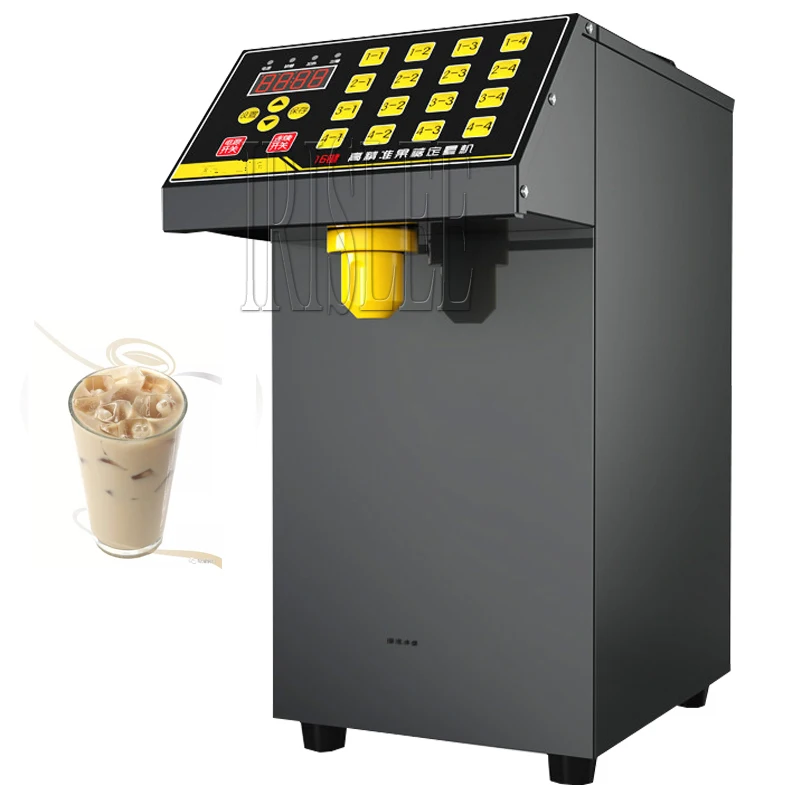 

16 Grid Quantitative Fructose Filling Machine Bubble Milk Tea Shop Automatic Electric Syrup Sugar Dispenser Levulose Quantifier