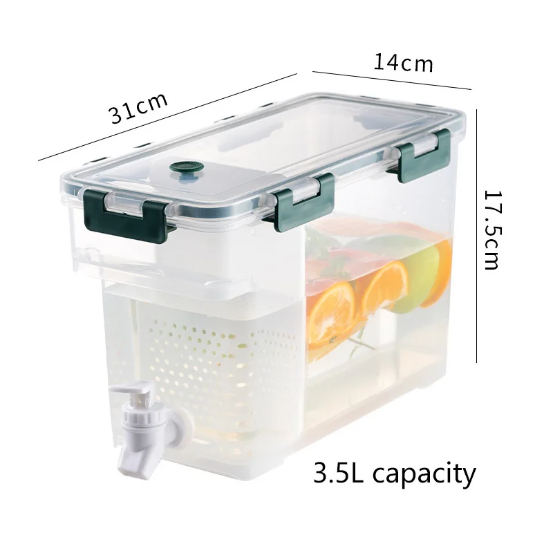 Диспенсер для холодной воды большой емкости с чайником фруктового чая и местом